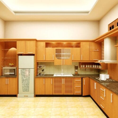 Tủ Bếp Gỗ Sồi BS-19