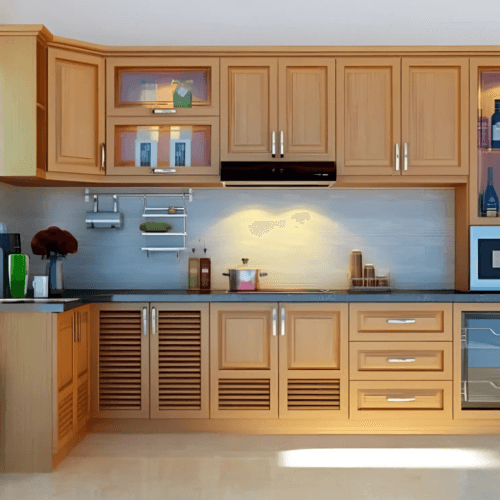 Tủ Bếp Gỗ Sồi BS-21