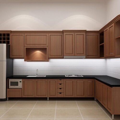 Tủ Bếp Gỗ Sồi BS-34