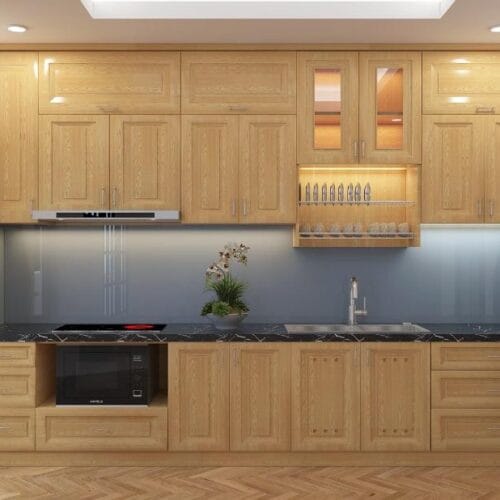 Tủ Bếp Gỗ Sồi BS-46