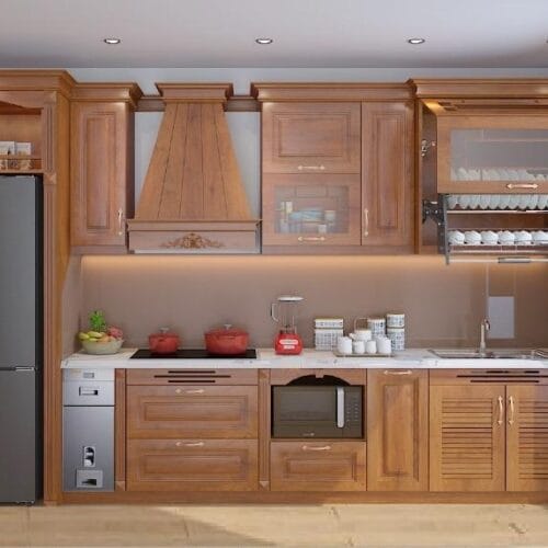 Tủ Bếp Gỗ Sồi BS-50