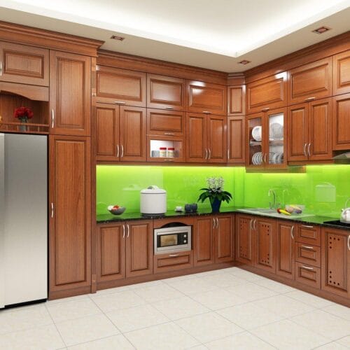 Tủ Bếp Gỗ Sồi BS-58