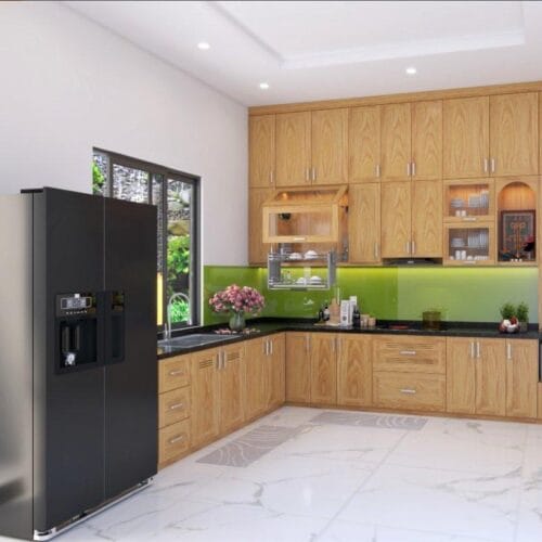 Tủ Bếp Gỗ Sồi BS-93