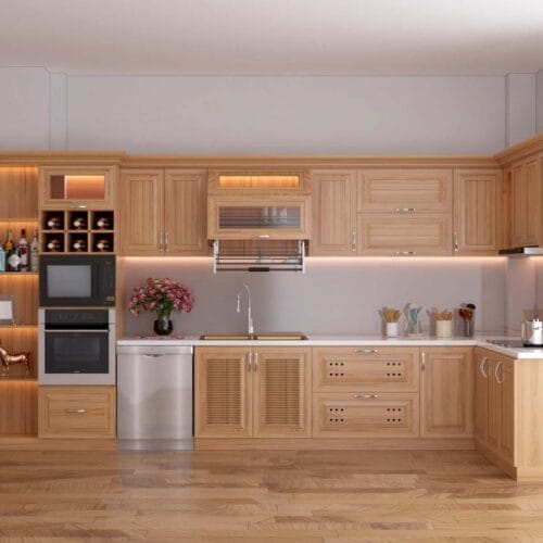 Tủ Bếp Gỗ Sồi BS-98