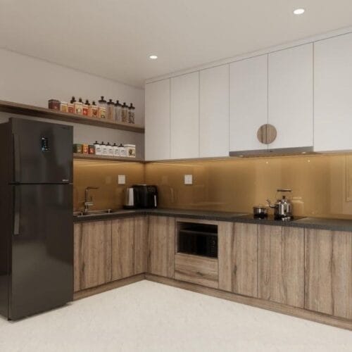 Tủ Bếp Melamine TBM02