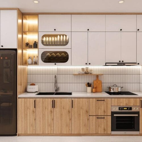 Tủ Bếp Melamine TBM16