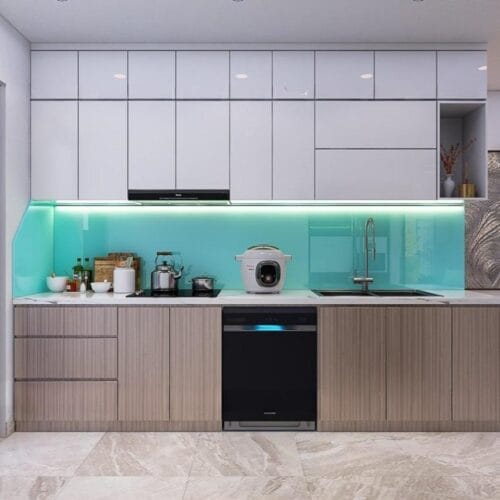 Tủ Bếp Melamine TBM18