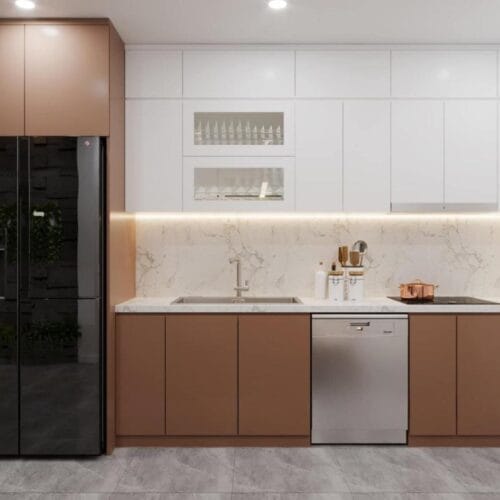 Tủ Bếp Melamine TBM25