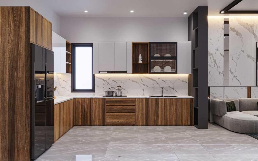 thiết kế bếp có cửa sổ 