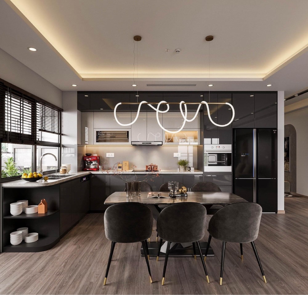 phòng bếp có cửa sổ