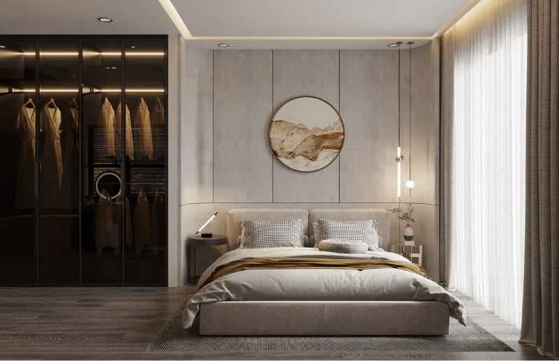 cách bố trí đồ đạc trong phòng ngủ