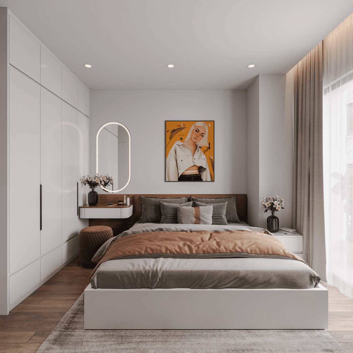 các kiểu sắp xếp phòng ngủ