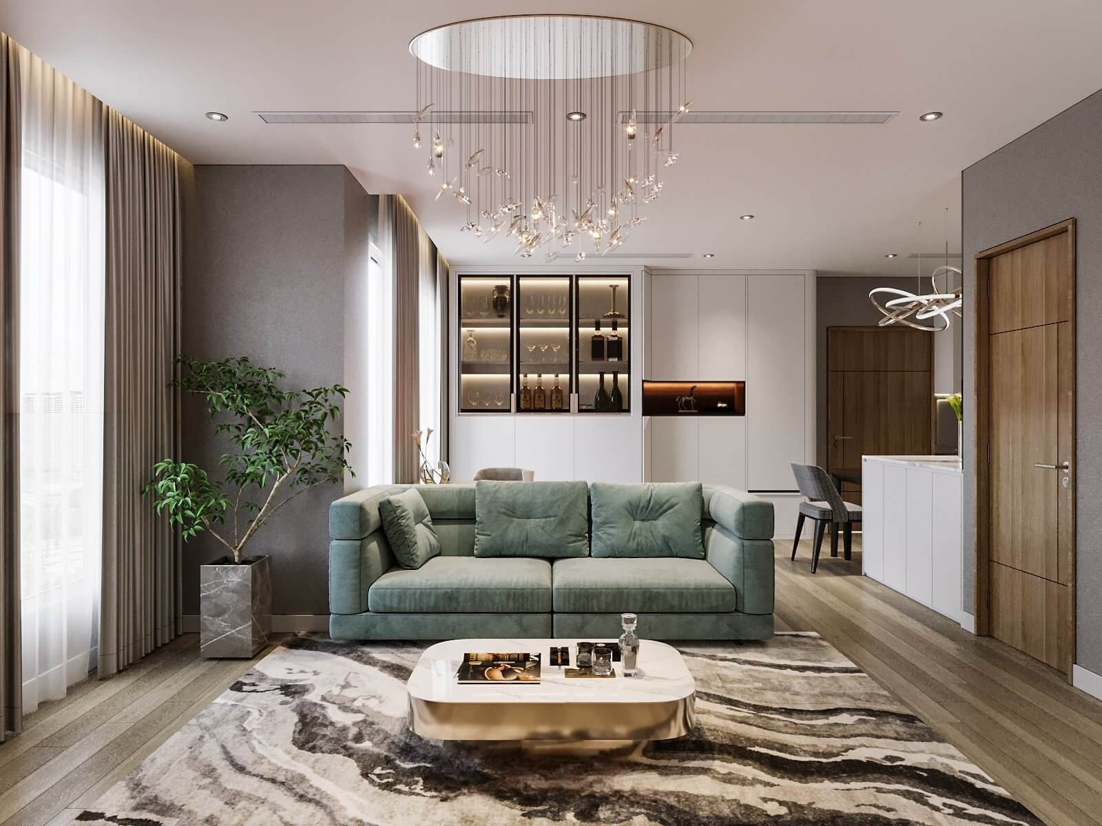 thiết kế nội thất chung cư theo phong thủy