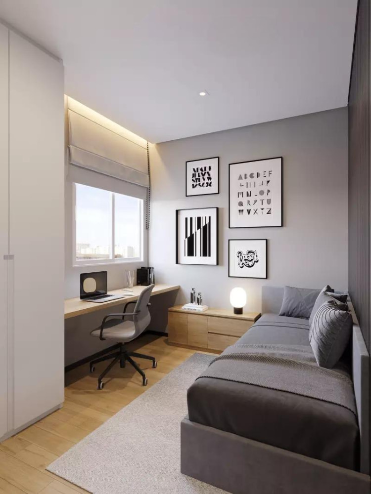 mẫu thiết kế phòng ngủ 5m2