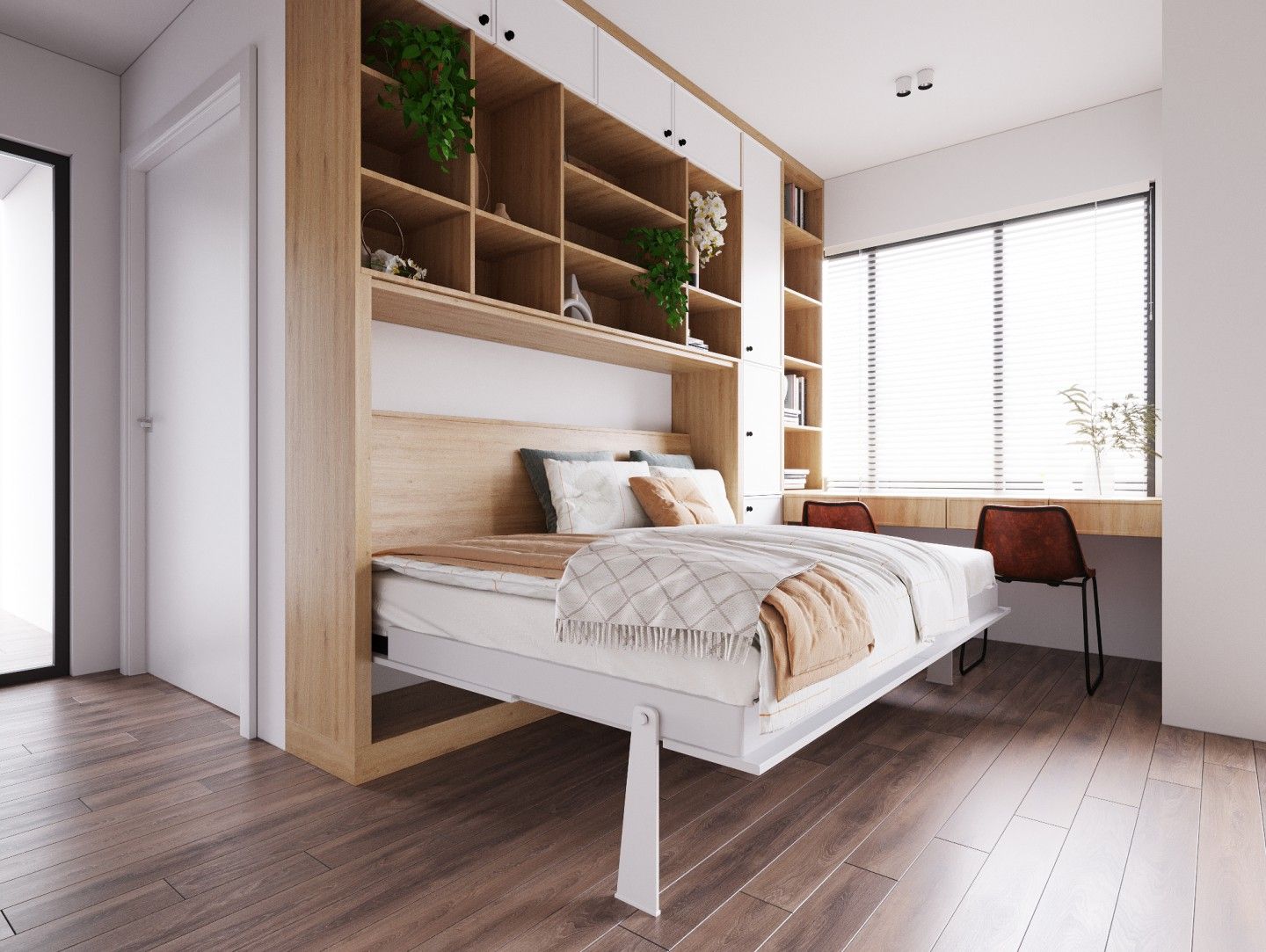 bố trí phòng ngủ 8m2