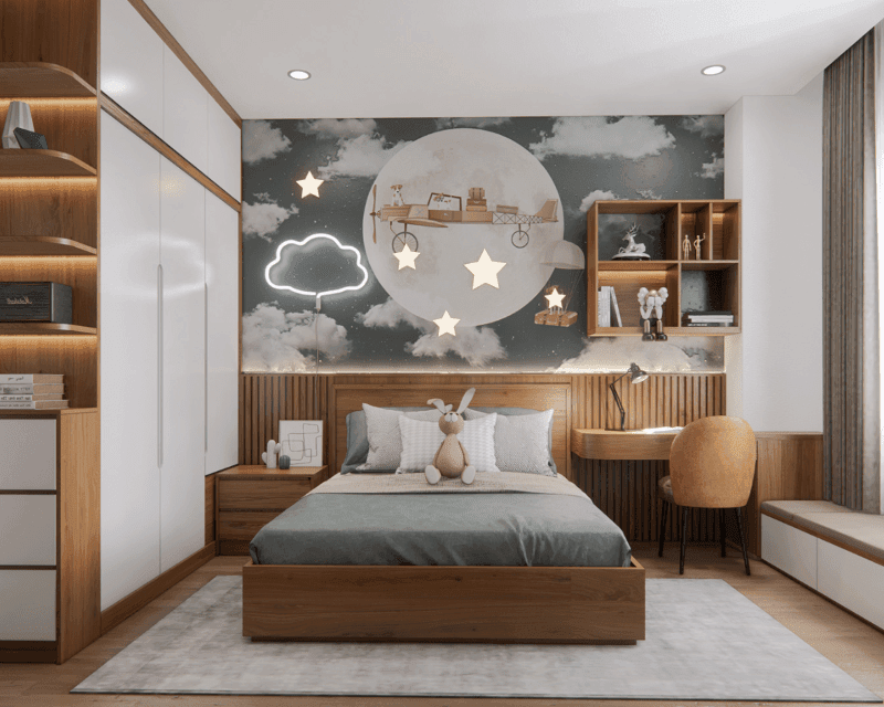 nội thất căn hộ 1 phòng ngủ