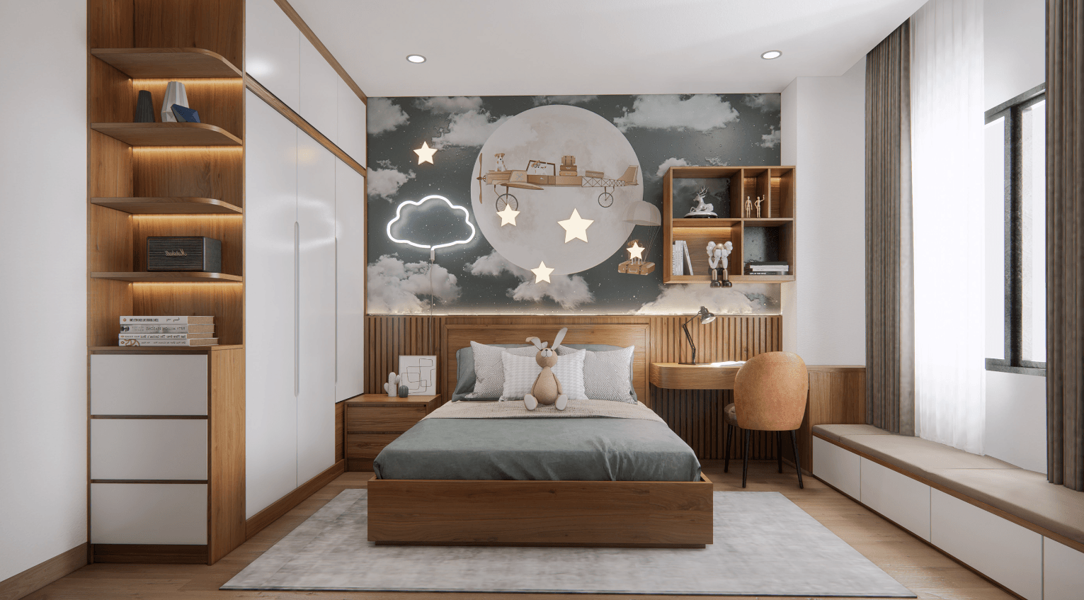 trang trí nội thất căn hộ 3 phòng ngủ