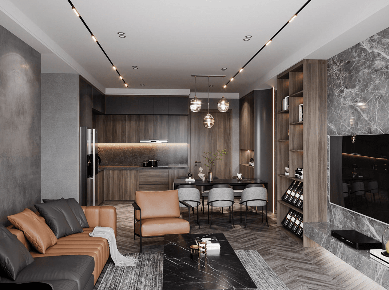 trang trí nội thất phòng bếp đẹp