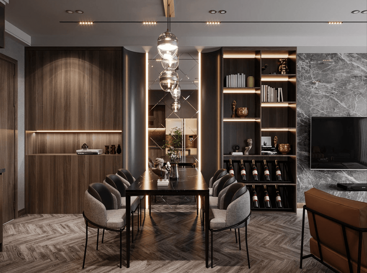 thiết kế nội thất chung cư 3 phòng ngủ
