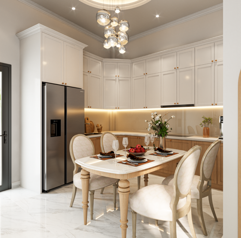 thiết kế nội thất nhà 4 tầng