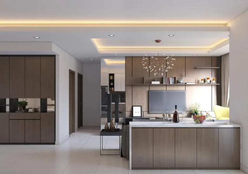 thiết kế nội thất nhà 4 tầng