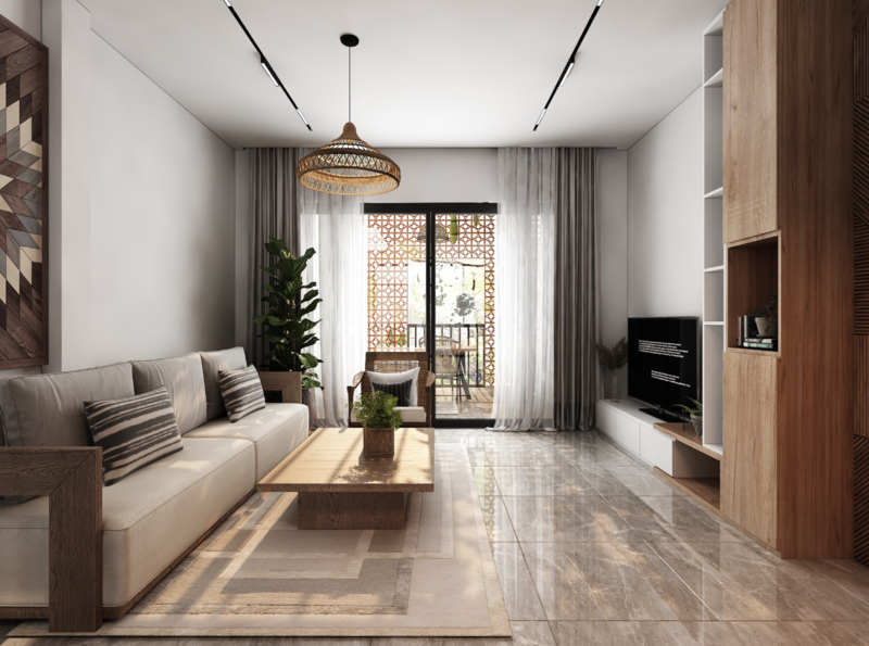 thiết kế nội thất nhà 4 tầng
