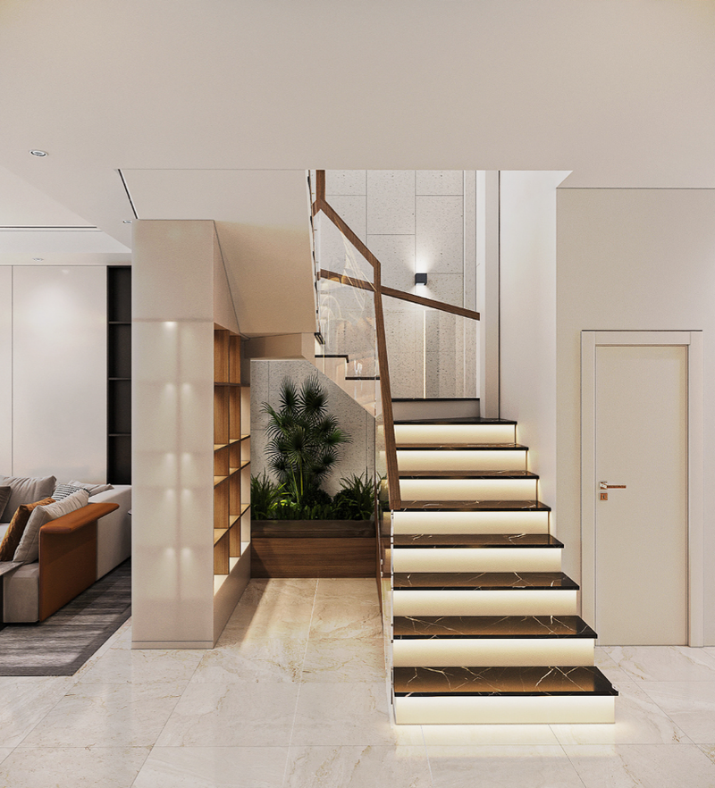thiết kế nội thất nhà 4 tầng