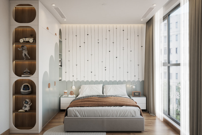 thiết kế phòng ngủ 15m2