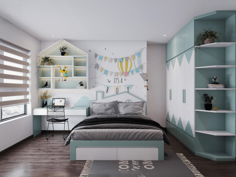 thiết kế phòng ngủ 15m2