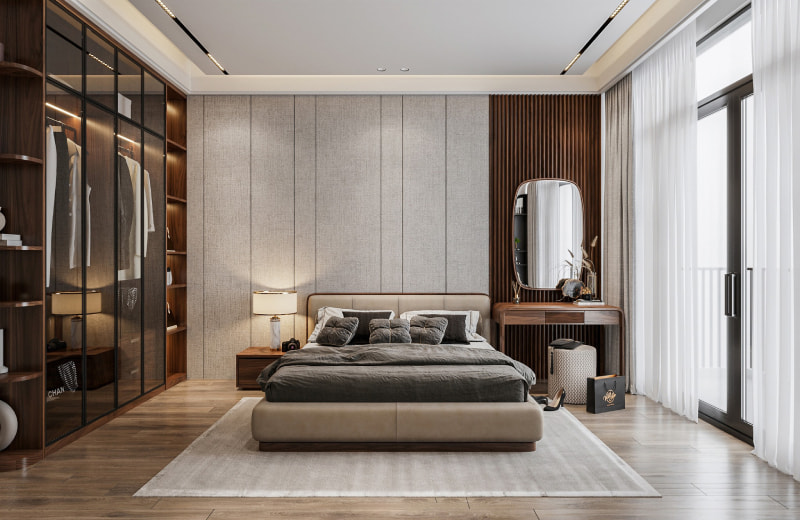 thiết kế phòng ngủ 15m2