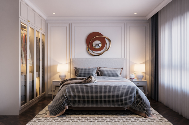 Bố trí phòng ngủ 15m2