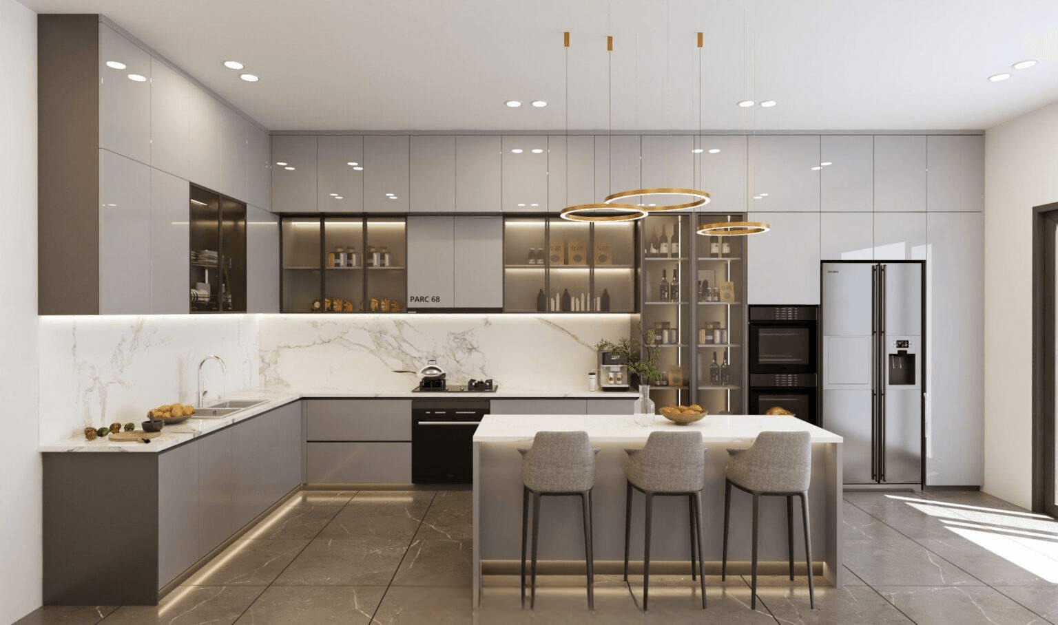 trang trí phòng bếp nhà cấp 4