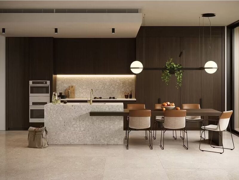 trang trí phòng bếp nhà cấp 4