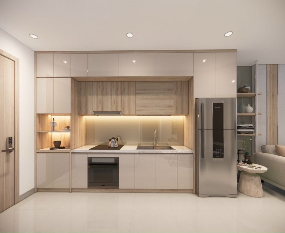 thiết kế phòng bếp nhỏ
