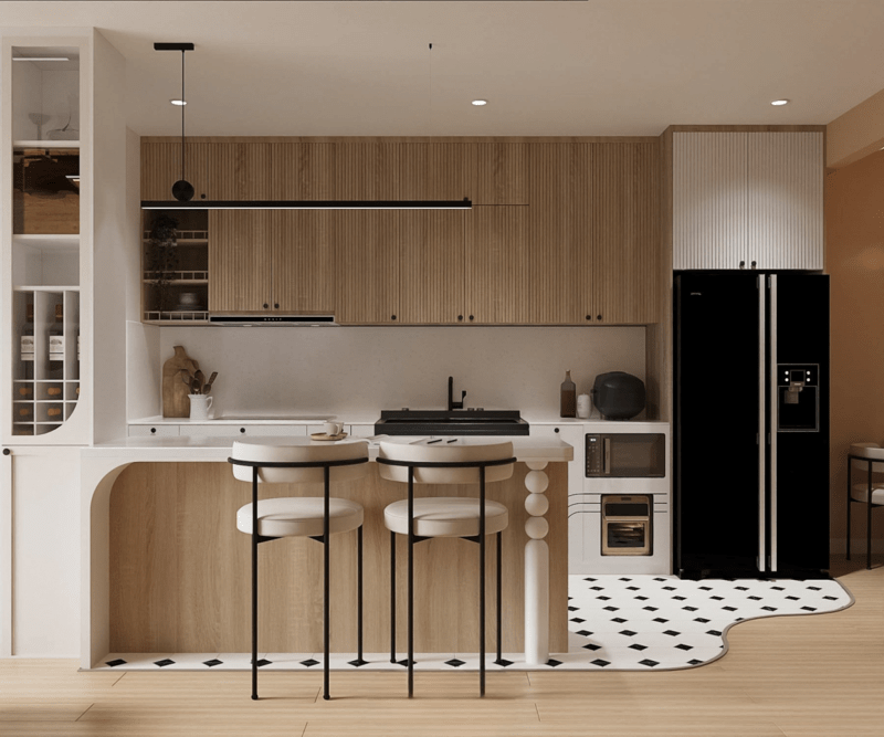 tủ bếp phủ melamine tủ bếp phủ melamine