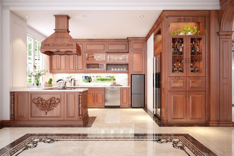mẫu bếp tân cổ điển đẹp