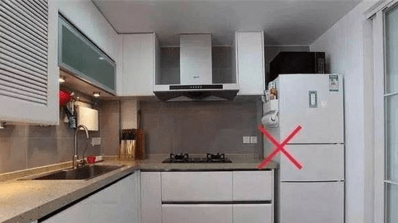 vị trí để tủ lạnh trong nhà bếp