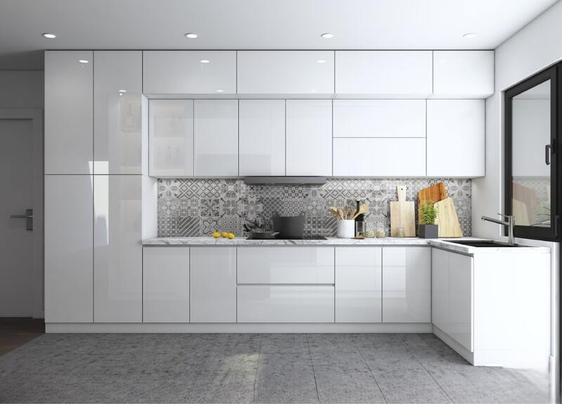 tủ bếp nhựa acrylic bến thành