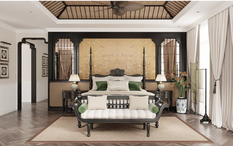 phòng ngủ indochine
