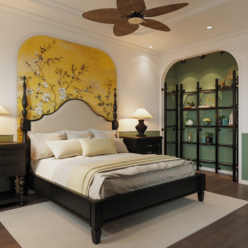 phòng ngủ Indochine
