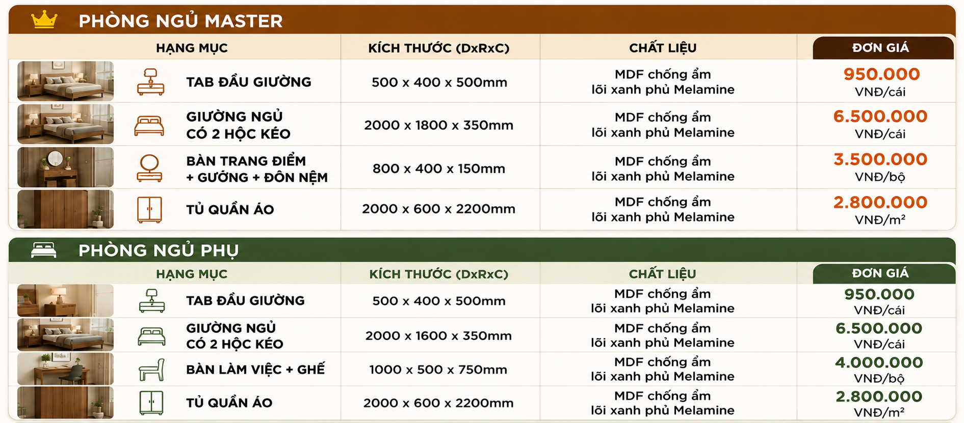 phòng ngủ tinh giản