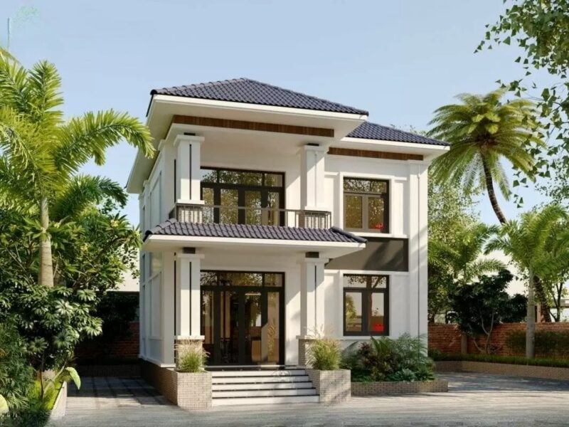 mẫu nhà 2 tầng nông thôn
