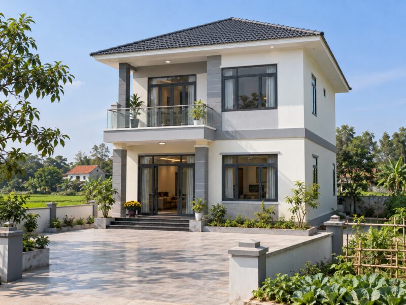 mẫu nhà 2 tầng nông thôn